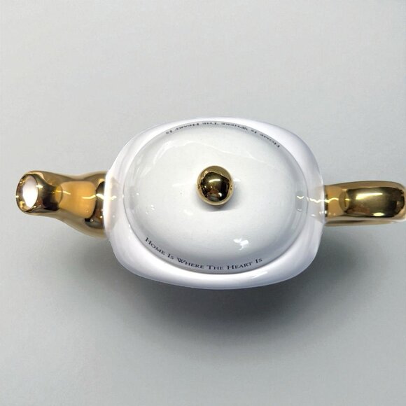 Vintage 1990s Thomas Kinkade “Home Is Where The Heart Is” Teapot, Teleflora 28oz - Picture 3 of 9